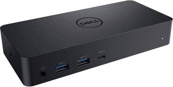 Geniune Dell Universal Dock - D6000S, Equipped with USB-C/USB-A PowerShare Options, Connect Upto Three 4K Displays, LED Indicator, 65W Adapter -Black