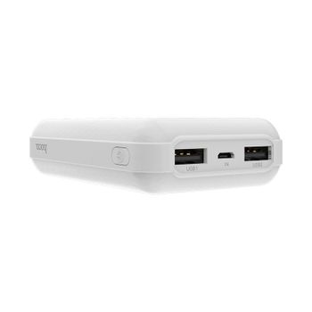 Hoco J35- Sunshine dual usb port mobile powerbank 10000mAh - White