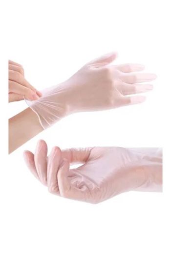 Powder Free Vinyl Disposable Clear Gloves 100 Pcs