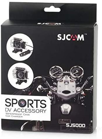 SJCAM Motorcycle Waterproof Case with Car Charger for SJCAM SJ5000 Series Action Camera