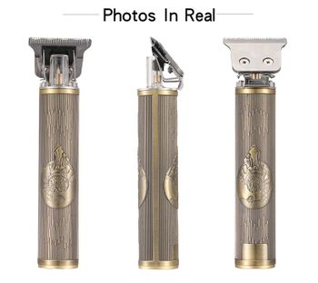 HTC AT-178 Cordless Rechargable Vintage Hair Trimmer, Gold