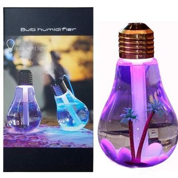 Portable Bulb Shaped With Night Light Air Humidifier 400 ml 2 W