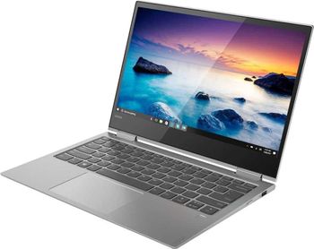 لابتوب Lenovo Yoga 730 بدون شاشة تعمل باللمس، 13.3 بوصة، معالج Intel Core i5 من الجيل الثامن، 256 جيجابايت SSD، 8 جيجابايت رام، رسومات Intel UHD، لوحة مفاتيح إنجليزية / عربية، فضي