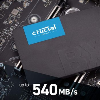 CRUCIAL CT1000BX500SSD1 1TB BX500 2.5-inch Serial ATA 3D NAND Internal Solid State Drive, Black