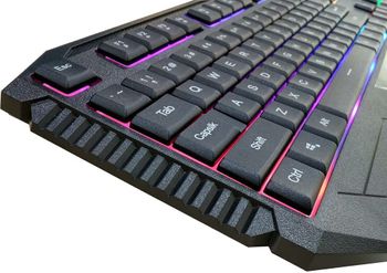 HP K110 USB Gaming Keyboard RGB Multimedia Light Black