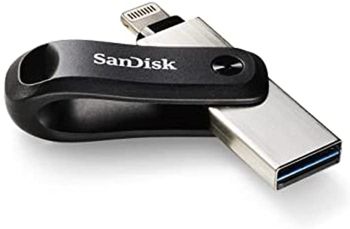 محرك فلاش SanDisk iXpand بسعة 128 جيجابايت للآيفون والآيباد - SDIX60N-128G-GN6NE