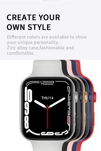 Smartwatch CT8 MAX Smartwatch Bluetooth Call Fitness Health Tracker Latest Model For Apple & Android - Black