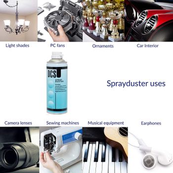 DCS Spray Duster Aerosol Air Compressed Multipurpose Electronics Cleaner - 400ml