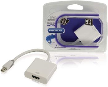 Bandridge Bbm37650W02 Mini Displayport - Hdmi M/F - white - white