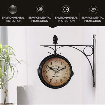 European Style Double Sided Vintage Wall Clock | Home Décor