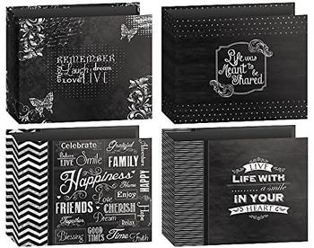 Pioneer Photo Albums T-12CHLK/SM 3-Ring Printed Chalkboard Design Binder Smile Scrapbook, 12 by 12-Inch