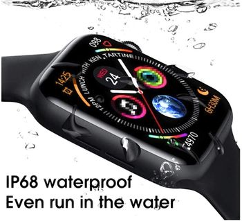 w26 plus smart watch w26 smart watch w26 smart watch series 6 W26 44mm Watch 6 Smart Watch ECG Heart Rate Monitor Temperature Waterproof IP68 PK IWO 11 IWO 8 IWO 13 Black