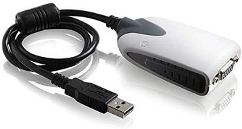 محول عرض متعدد USB 2.0 Vga لبطاقة فيديو خارجية