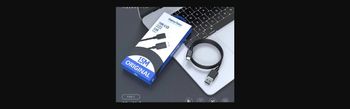 Haino Teko Germany USB A to TYPE -C Data Cable / USB Lightning Cable 2.4A Fast Charging - Data Transmission 1.5 Meter - Black