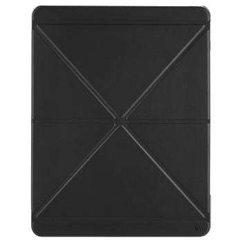 Case-Mate iPad Pro 12.9"  4th Gen. 2020 Multi Stand Folio Case - Leather Origami Design w/ 360 Protection, Transparent Back w/ Multiple Viewing Mode, Auto Sleep/Wake - Black