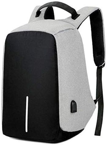 Anti Theft Design Laptop Backpack - GRAY