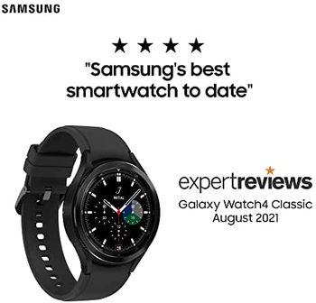 Samsung Galaxy Watch4 Classic Smart Watch R885, Rotating Bezel, Health Monitoring, Fitness Tracker, 4G, 42mm, Black