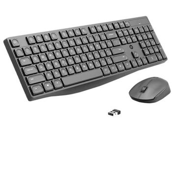 HP CS10 Wireless Keyboard and Mouse Ergonomic Design and Silent Typing Keys - Black