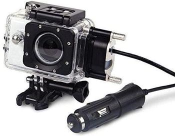 SJCAM Motorcycle Waterproof Case with Car Charger for SJCAM SJ5000 Series Action Camera