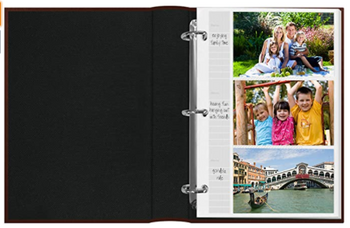 Pioneer BTA-204/T Photo 204-Pocket Ring Bound Photo Album for 4 by 6-Inch Prints, Tan Bonded Leather with Gold Accents Cover