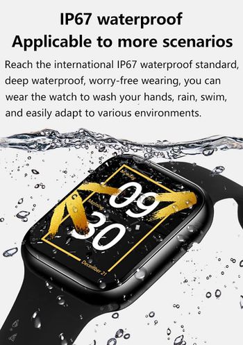 Smartwatch X32 PRO activity tracker waterproof fitness watch band blood pressure monitor - Black