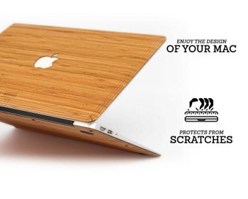 MACBOOK SKIN / COVER - WOOD VENEER - BAMBOO - FOR PRO 15 w/Touch ID