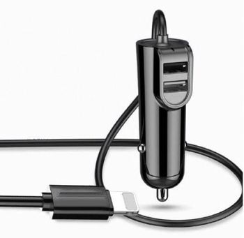 Baseus 3 in 1 Car Charger with Fast Charge For Smart Devices