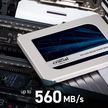 كروكيال MX500  مساحة 250 جيجابايت ناند ثلاثي الأبعاد  ساتا اس اس دي داخلي 2.5 بوصة - CT250MX500SSD1