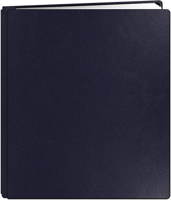 Pioneer FTM-811L/NB Photo Albums 20-Page Family Treasures Deluxe Navy Blue Bonded Leather Cover Scrapbook for 8.5 x 11-Inch Pages