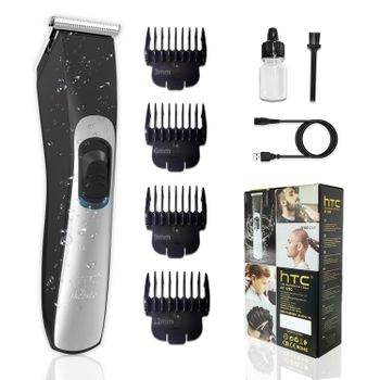 HTC AT-129C Rechargeable Washable Salon Style Cordless Hair Trimmer