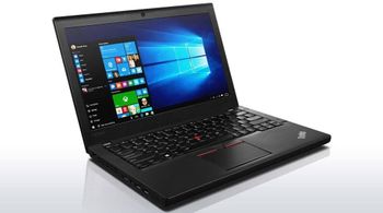 لاب توب لينوفو ثينك باد X260، شاشة 12.5 بوصة، انتل كور i5-الجيل السادس 2.4 جيجا هرتز، 8 جيجا دى دى أر4 رام 256 جيجا اس اس دي، ويندوز 10 لوحة مفاتيح انجليزية/عربية - اسود