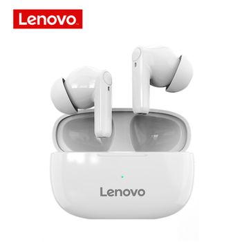 Lenovo HT05 TWS Earphones Wireless Bluetooth 5.0 Headphone HiFi Sound Built-in Mic Earbuds Sports (Color White)