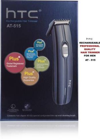 HTC Professional Rechargable Hair Trimmer AT-515 Black 500g