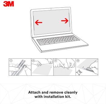 3M Filter for 12.5-Inch Touchscreen Laptop with Bezel-Less Edge to Edge Display - Black