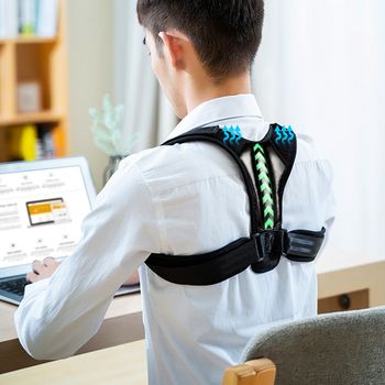 Adjustable Back Shoulder Posture Corrector Clavicle Spine Neck Lumbar Support Belt