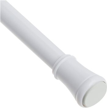 Maytex Hold Tight Smart Window Hardware Rod 18-28-Inch White 6060