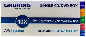 Grundig 42169475 Single Cd And Dvd Box Pack Of 10