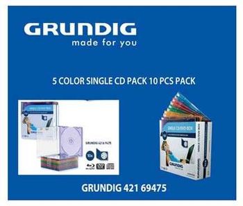 Grundig 42169475 Single Cd And Dvd Box Pack Of 10