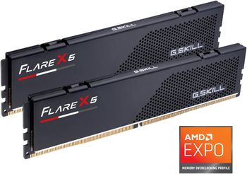 ذاكرة عشوائية G.Skill DDR5 FLARE X5 (2 × 16 جيجابايت) 32 جيجابايت AMD EXPO 6000MT/S (F5-6000J3238F16GX2-FX5)