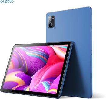 Oteeto TAB 11 Pro Tablet 10.1 Inch IPS LCD/8GB RAM + 512 GB ROM/5G Network/6000 mAh/8MP Front + 13MP Rear Camera/Octa Core 1.3GHz/Android 13/Includes Keyboard Touch Pen Mouse - Blue