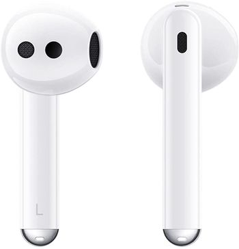 HUAWEI FreeBuds 4 Wireless Bluetooth Open-fit Earphones with Hybrid Active Noise Cancellation, High-Resolution Sound Triple-Mic Earbuds, Intelligent Audio Connection, Long Battery Life,Ceramic White