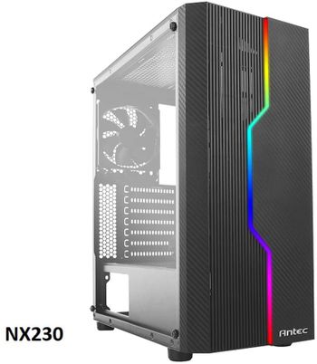 Antec NX230 Case Mid Tower Gaming Case - Black