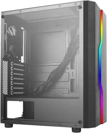 Antec NX230 RGB Medium Tower ATX Case with Glass Panel - Black