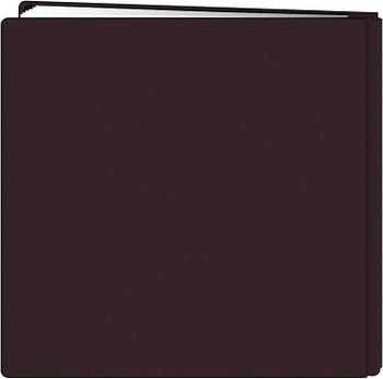 Pioneer 12-Inch by 12-Inch Family Treasures Deluxe Fabric Postbound Memorybook, Rich Bordeaux