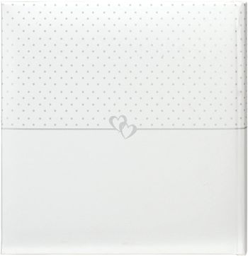 Malden International Designs I Do Wedding Collection 2-Up with Memo Space Photo Album, 160-4x6, White