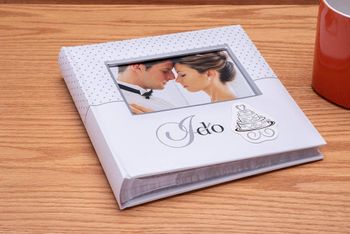 Malden International Designs I Do Wedding Collection 2-Up with Memo Space Photo Album, 160-4x6, White