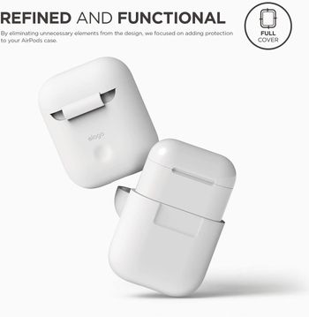 Elago Airpods Silicone Case White, EAPSC-WH/One Size