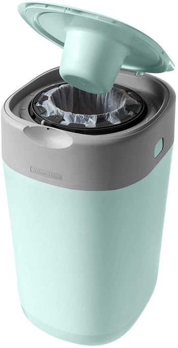 Tommee Tippee Twist And Click Nappy Disposal Tub, Green, Pack of 1,One Size