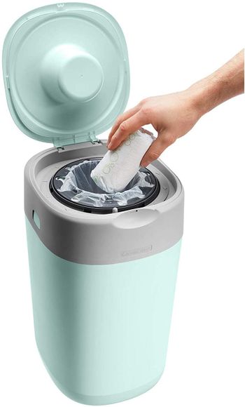 Tommee Tippee Twist And Click Nappy Disposal Tub, Green, Pack of 1,One Size