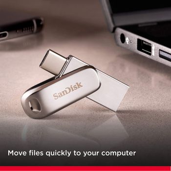 SanDisk 128GB Ultra Dual Drive Luxe USB Type-C - SDDDC4-128G-G46/128GB/Silver